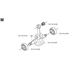 Crankshaft for Husqvarna 133R