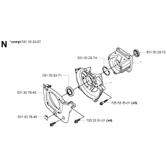 Crankcase for Husqvarna 133R