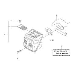 Muffler Assembly for Husqvarna 135E