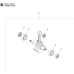 Crankshaft for Husqvarna 135R