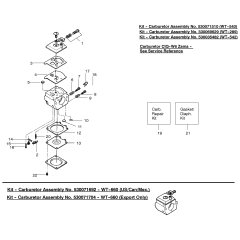 Carburetor Assembly for Husqvarna