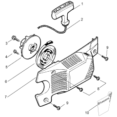 Starter Assembly for Husqvarna 136LE
