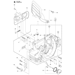 Crankcase Assembly for Husqvarna 140e