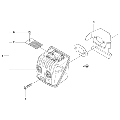 Muffler Assembly for Husqvarna 140e