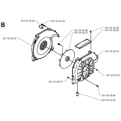 Fan Assembly for Husqvarna 141B