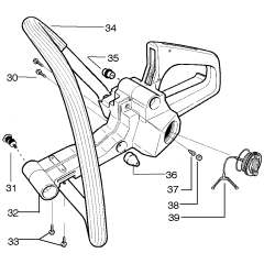 Fuel Tank & Handle Assembly