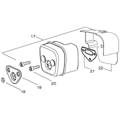 Muffler Assembly for Husqvarna 142e