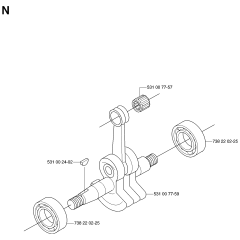 Crankshaft for Husqvarna 143R