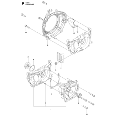 Crankcase for Husqvarna 143Rii