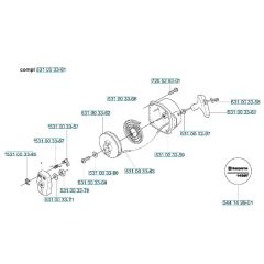 Starter Assembly for Husqvarna 145 BT