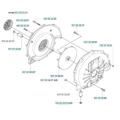 Fan Assembly for Husqvarna 145 BT