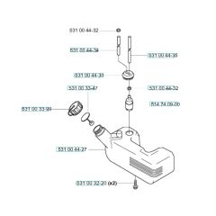 Fuel Tank Assembly for Husqvarna