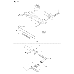 Handle & Controls for Husqvarna 150BF
