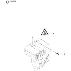 Cylinder Cover for Husqvarna 150BF
