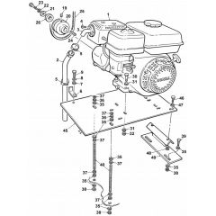 Engine and Mounts for GX160K1
