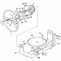 Trunnion & Tilt Wheel Assembly