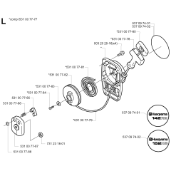 Starter for Husqvarna 152RB