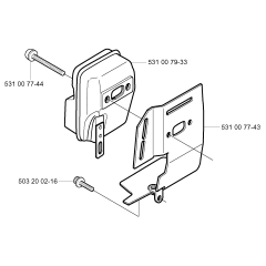 Muffler for Husqvarna 152RJ