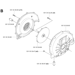 Fan Assembly for Husqvarna 155B