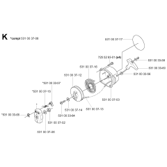 Starter Assembly for Husqvarna