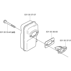 Muffler Assembly for Husqvarna