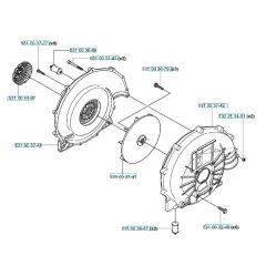 Fan Assembly for Husqvarna 165 BT