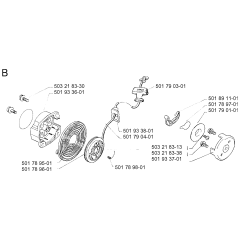 Starter Assembly for Husqvarna 16H