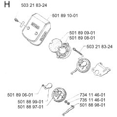 Air Filter for Husqvarna 16H