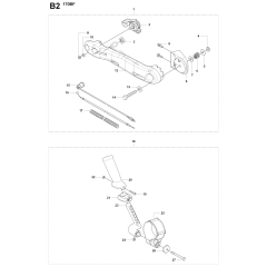 Handle & Controls for Husqvarna 170BF