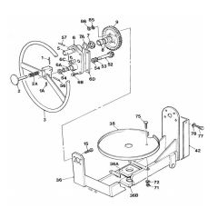 Trunnion and Tilt Wheel Assembly