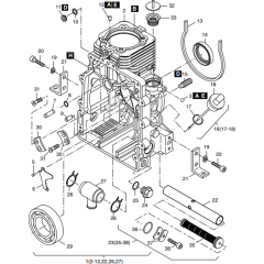 Crankcase Assembly for Hatz 1B30