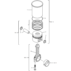 Pisont, Conrod, Cylinder Assembly