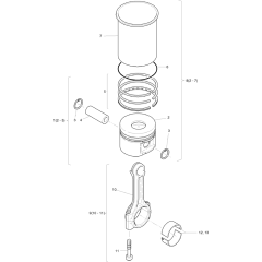Piston, Conrod, Cylinder Assembly