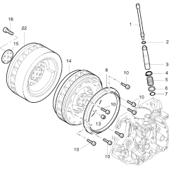 Pushrod, Flywheel Assembly