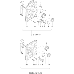 Timing Cover for Hatz 1D42