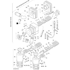 Air Filter Assembly for Hatz 1D42