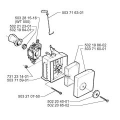 Carburettor & Air Filter for Husqvarna