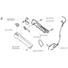 Handle & Controls for Husqvarna 225B