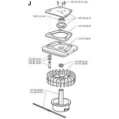 Fan Assembly for Husqvarna 225BV
