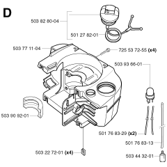 Crankcase Assembly for Husqvarna
