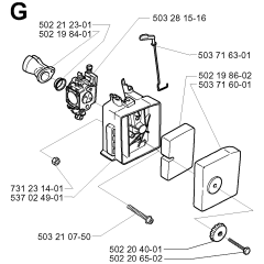 Carburetor & Air Filter Assembly