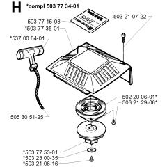 Starter Assembly for Husqvarna