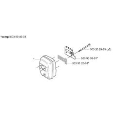 Muffler for Husqvarna 225 L