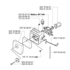 Carburetor & Air Filter for Husqvarna
