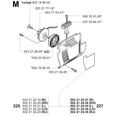 Starter Assembly for Husqvarna