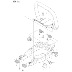 Handle Assembly for Husqvarna