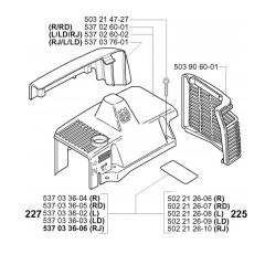 Cylinder Cover for Husqvarna 227 LD