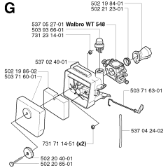 Carburetor & Air Filter for 227R