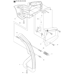 Handle & Controls for Husqvarna 230