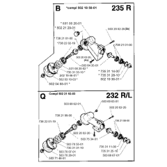 Bevel Gear for Husqvarna 232 L